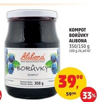 Kompot borůvky Alibona