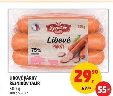 Párky libové Řezníkův talíř