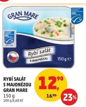 Rybí salát s majonézou Gran Mare