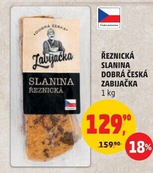 Slanina Řeznická Dobrá česká Zabijačka