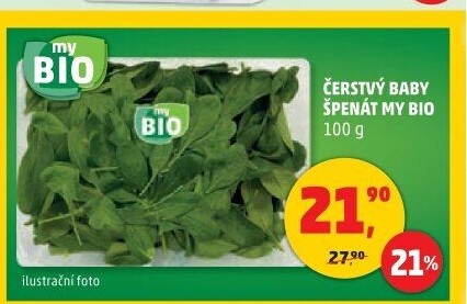 Špenát baby My BIO