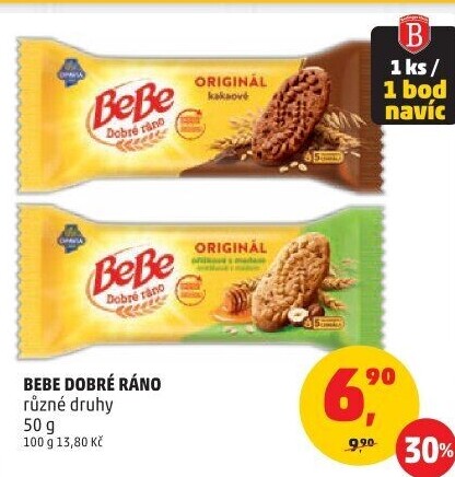 Sušenky BeBe Dobré ráno Opavia