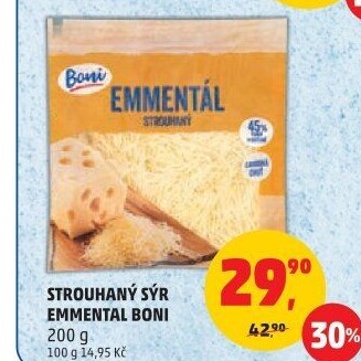 Sýr Ementál strouhaný Boni
