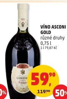 Vína Gold Asconi