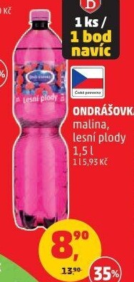 Voda ochucená Ondrášovka