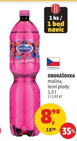 Voda ochucená Ondrášovka