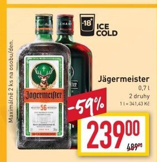 Bylinný likér Jägermeister