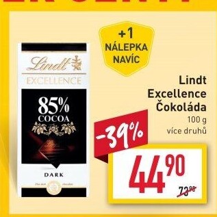 Čokoláda Excellence Lindt
