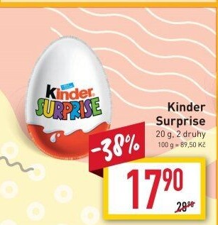 Čokoládové vajíčko s překvapením Kinder Surprise