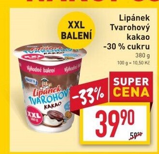 Dezert Lipánek tvarohový Madeta