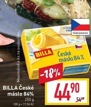 Máslo Billa