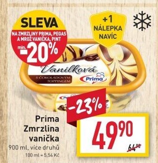 Zmrzlina ve vaničce Prima