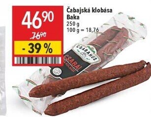 Čabajská klobása Baka Csabahús