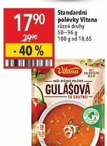 Instantní polévky Vitana