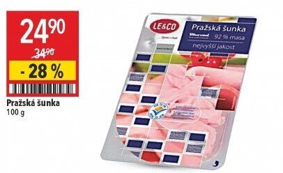 Šunka pražská nejvyšší jakosti LE&amp