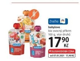 Kapsičky do ručičky ovocná bio Babylove