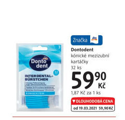 Kartáčky mezizubní Dontodent