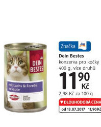 Konzerva pro kočky Dein Bestes