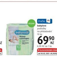 Přebalovací podložky Babylove