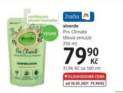 Tělová emulze Pro Climate Alverde