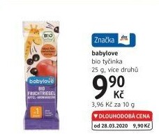 Tyčinka ovocná bio Babylove