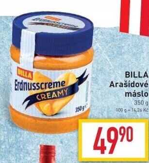 Arašídové máslo Billa