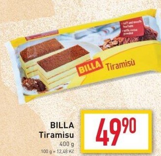Dezert tiramisu Billa