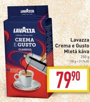 Mletá káva Crema e Gusto Lavazza