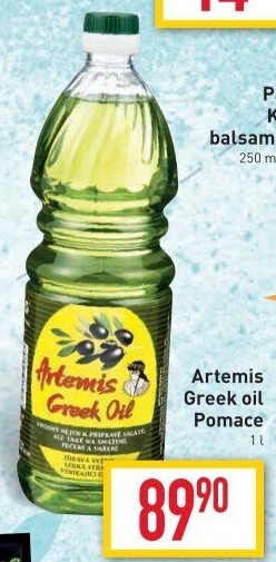 Olivový olej z pokrutin řecký Artemis