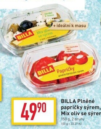 Papriky plněné Billa