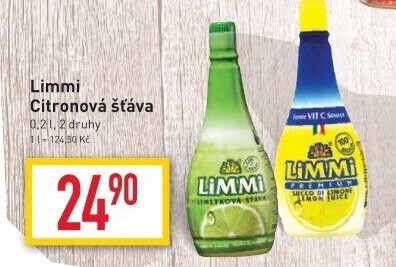 Šťáva citronová Limmi