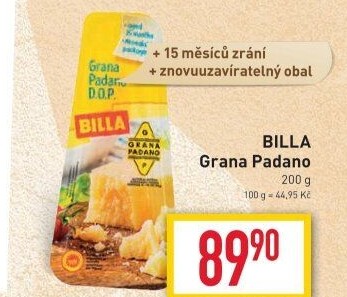 Sýr Grana Padano Billa