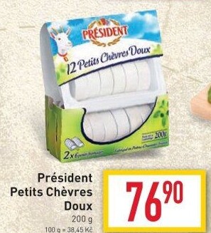 Sýr kozí Petits Chévres Doux Président
