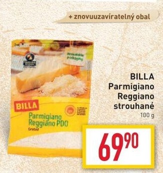 Sýr Parmigiano Reggiano strouhaný Billa
