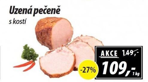 Uzená pečeně s kostí