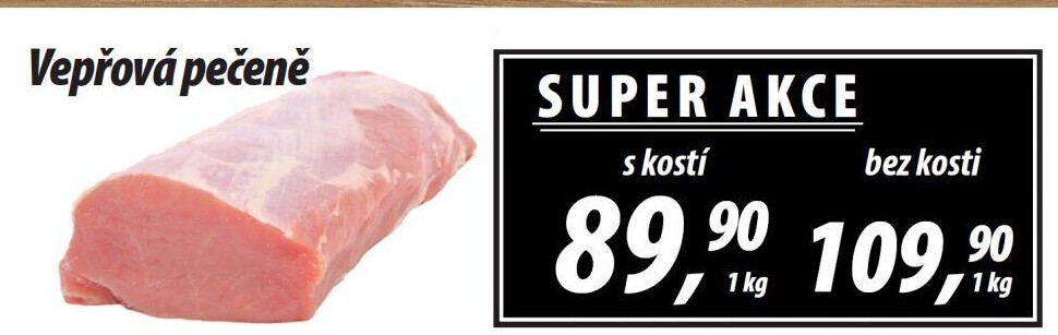 Vepřová pečeně s kostí