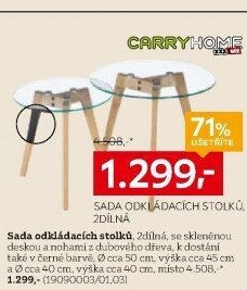 SADA ODKLÁDACÍCH STOLKŮ