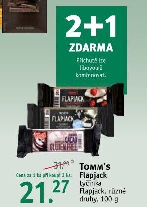 Tyčinka Flapjack Tomm'
