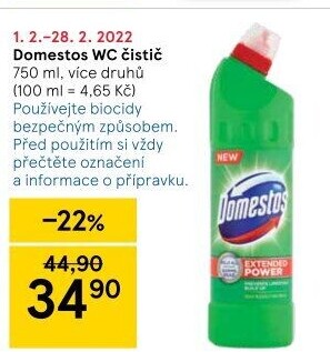 Čistič WC gelový Domestos