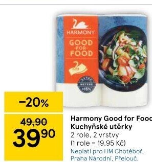 Kuchyňské utěrky 2vrstvé Good for Food Harmony