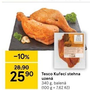 Kuřecí stehna uzená Tesco