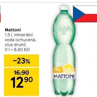 Ochucená voda Mattoni