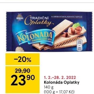 Oplatky Kolonáda Opavia