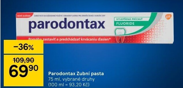 Pasty na zuby Parodontax