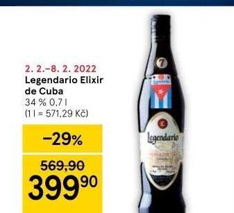 Rum Legendario Elixir de Cuba 7YO