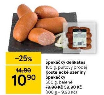 Špekáčky Kostelecké uzeniny