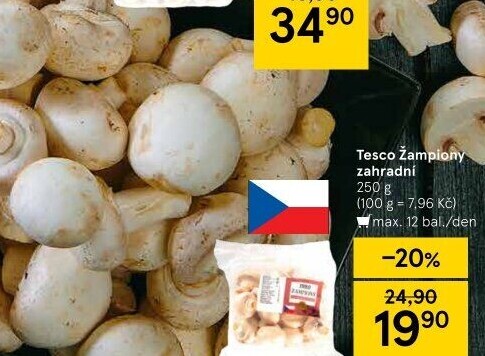 Žampiony zahradní Tesco