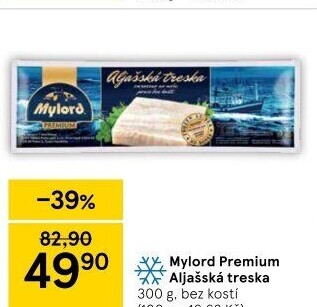 Aljašská treska filé pro děti mražené Premium Mylord