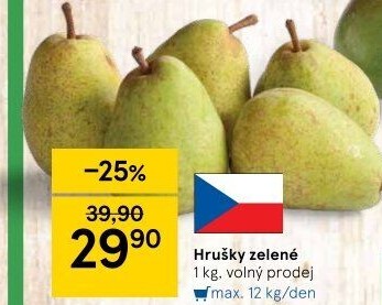Hrušky zelené