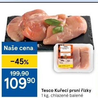 Kuřecí prsní řízky Tesco